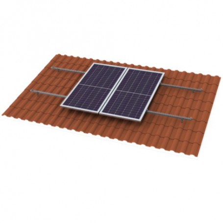 Estructura Coplanar de Aluminio Anodizado AI6005 para Placas Solares