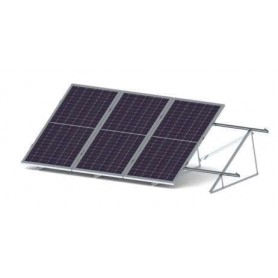 Estructura Vertical 30º de Aluminio Anodizado AI6005 triangulo cerrado para Placas Solares