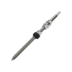 Tornillo de Suspensión M10x250mm con junta de goma y tuercas.