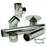 Kit chimenea pellets INOX. pared simple