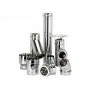 Kit chimenea pellets INOX. pared simple