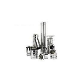 Kit chimenea pellets INOX. pared simple
