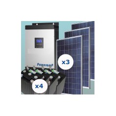 Kit fotovoltaico 1500w uso continuo