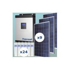 Kit fotovoltaico 6000w/día uso continuo